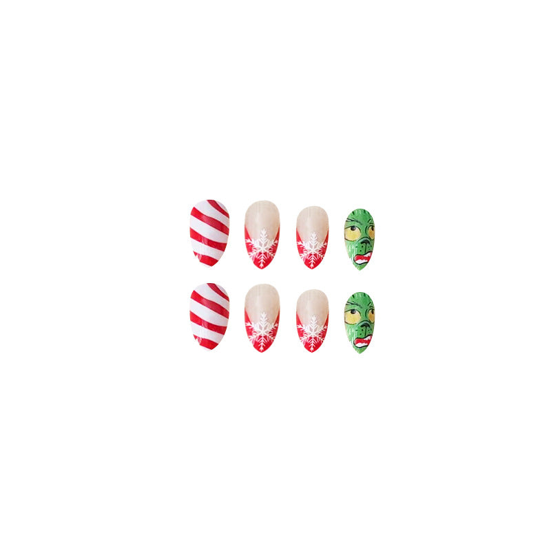 Wholesale Christmas Colorful Diamond Snowflake Plastic Nail Enhancement